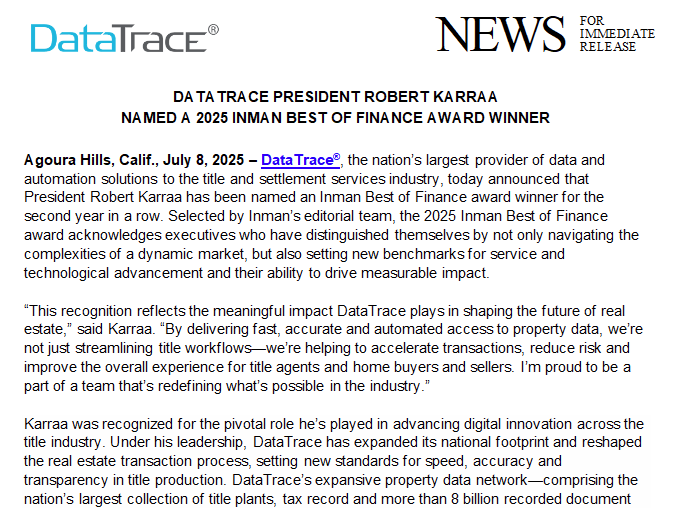 DataTrace Press Release Thumbnail
