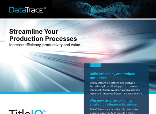 DataTrace TitleIQ The Ultimate Title Automation Solution