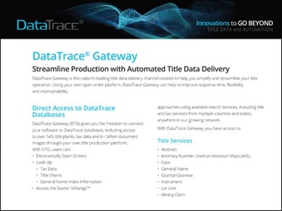 Gateway Automated Title Data Delivery