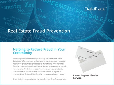 DataTrace Real Estate Fraud Prevention