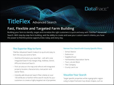 DataTrace TitleFlex Advanced Search