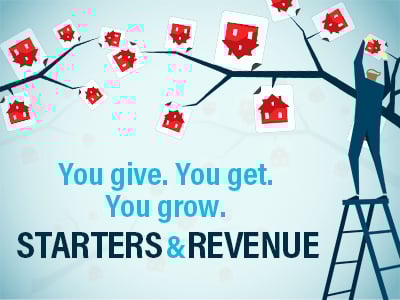 You Give. You Get. You Grow...Starters & Revenue.