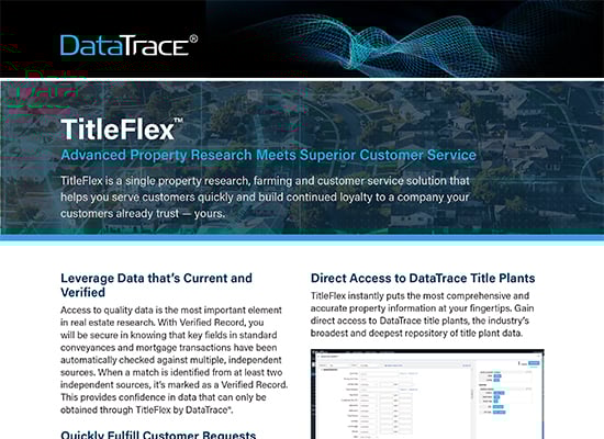 DataTrace TitleFlex Overview